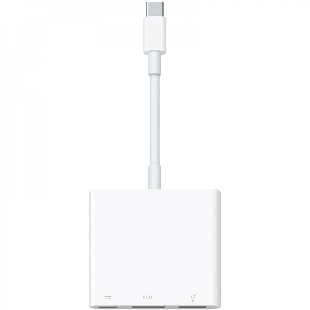 Apple Adapter, Type C Port, USB-C Digital AV Adapter USB-C to HDMI/USB-C/USB-A Adapter - متجر مثلث للاتصالات والالكترونيات