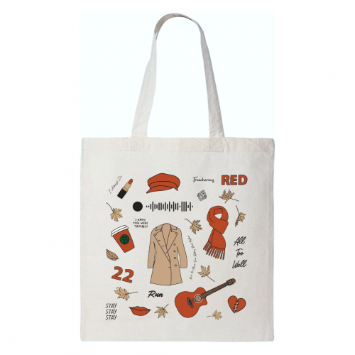 شنطة قماشية tote bag البوم ريد RED تايلور سويفت Ta...