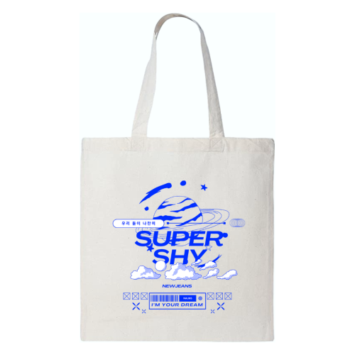 شنطة قماشية Tote bag بطباعة نيوجينز Newjeans