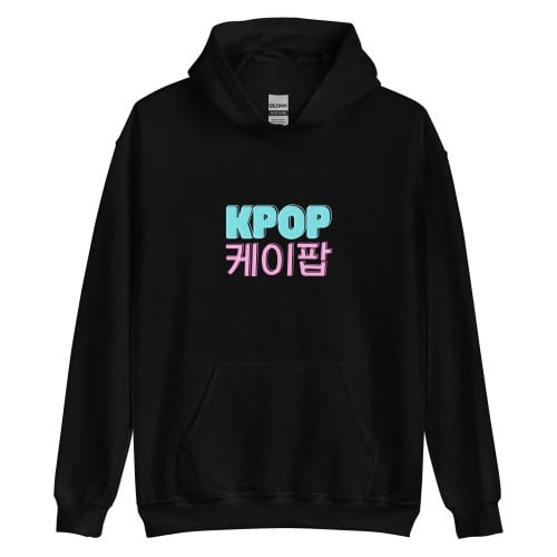 هودي بطبعة كيبوب Kpop بالأزرق والوردي