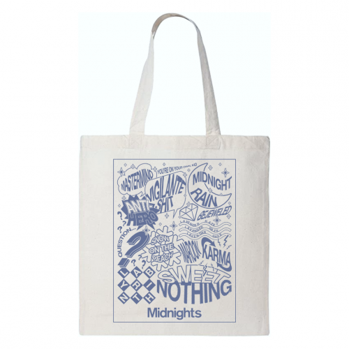 شنطة قماشية tote bag ميدنايتس Midnights تايلور سوي...