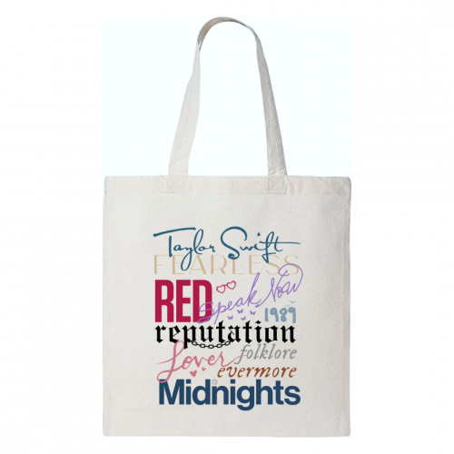 شنطة قماشية tote bag البومات تايلور سويفت Taylor S...