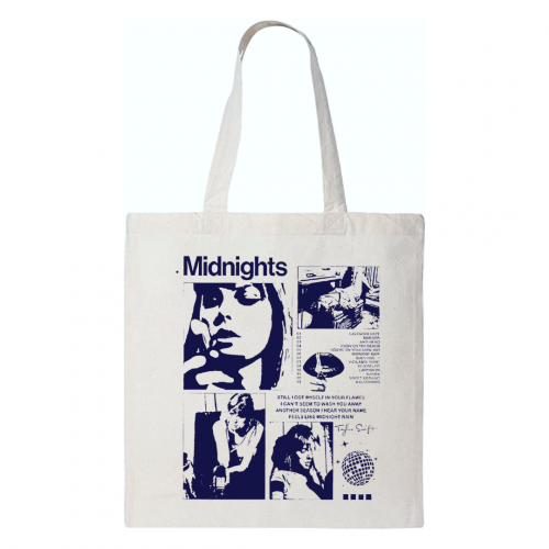 شنطة قماشية tote bag ميدنايتس Midnights تايلور سوي...