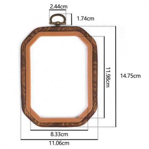 إطار سيلكون ثماني اضلاع 11*15 سم