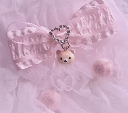 Frosted korilakkuma bow