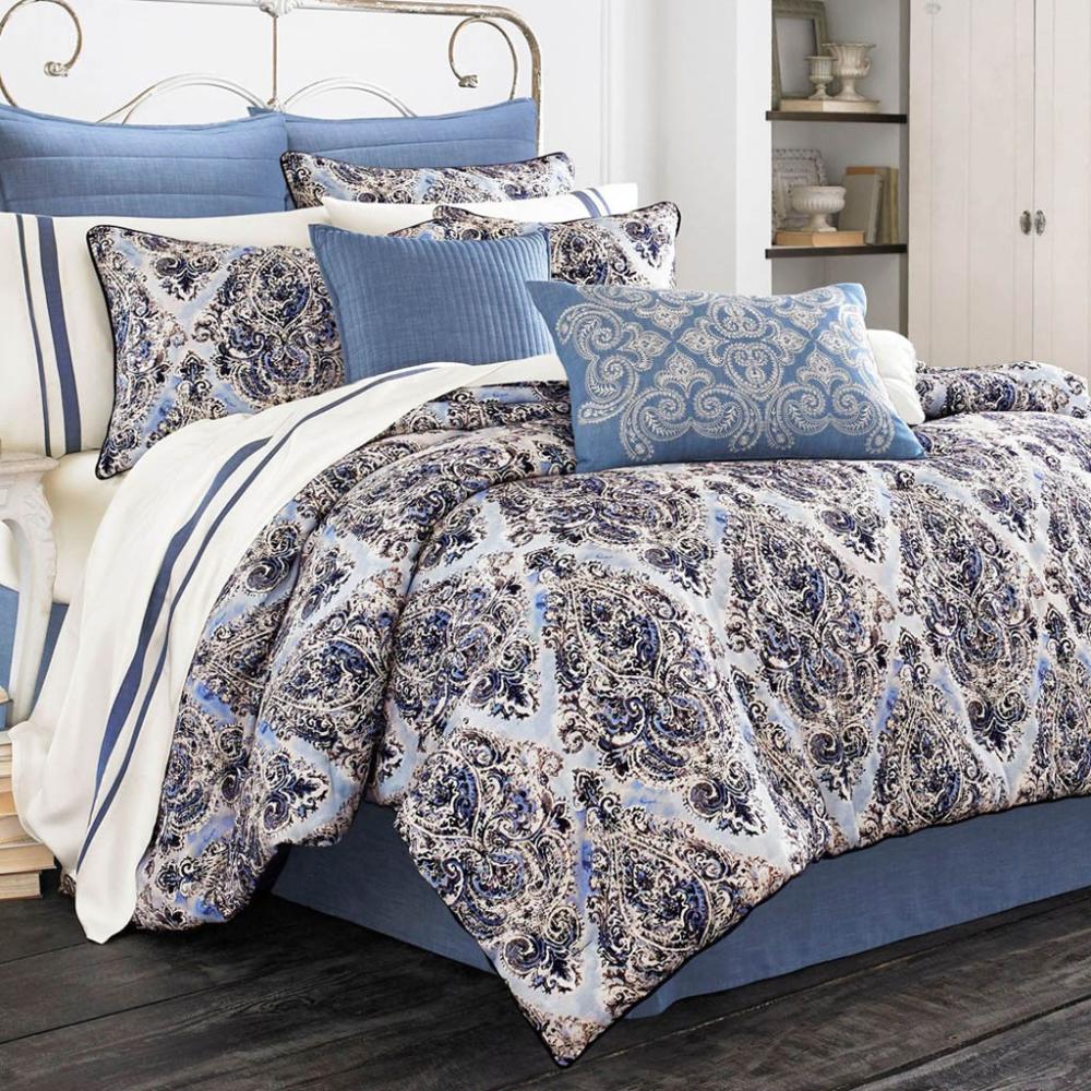 سانتوريني طقم لحاف متعدد الالوان مقاس سوبر كينج طقم 8 قطع