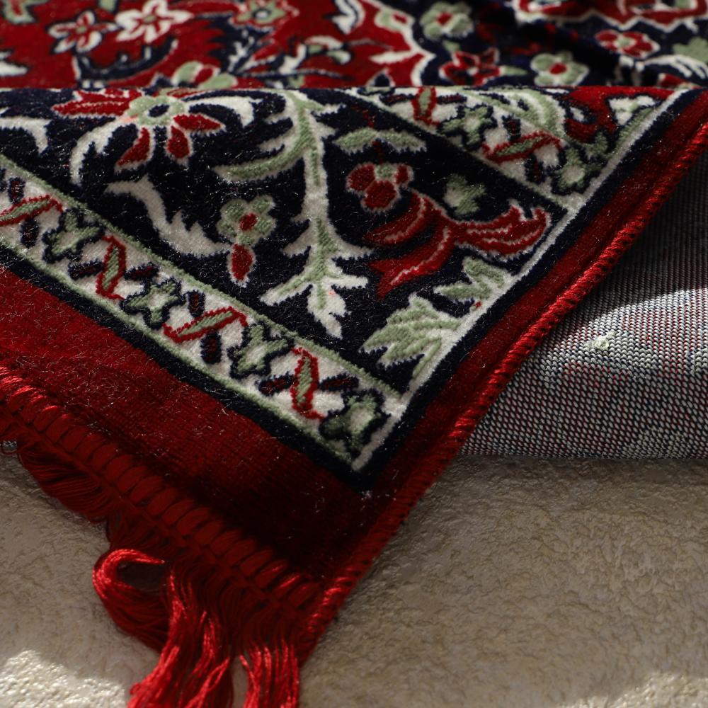 بكج جلال صلاة مربع  مع سجادة العادي (عنابي )