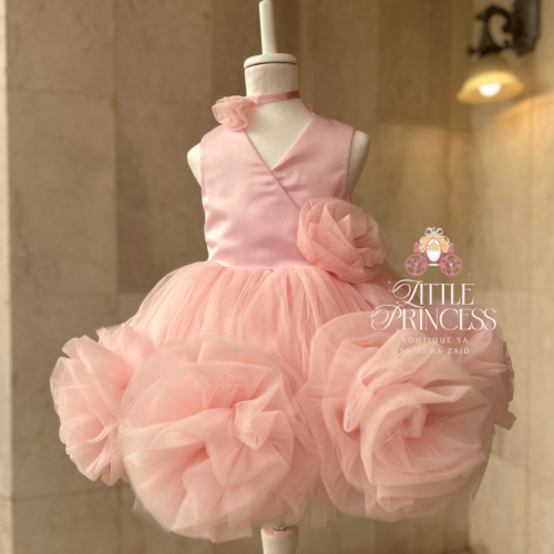 Pink rose dress فستان الجوري الزهري + اكسسوار