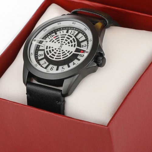 ساعة رجالي ضمان سنة وضد الماء-