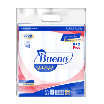 (Bueno Facial tissue (8+2 Free