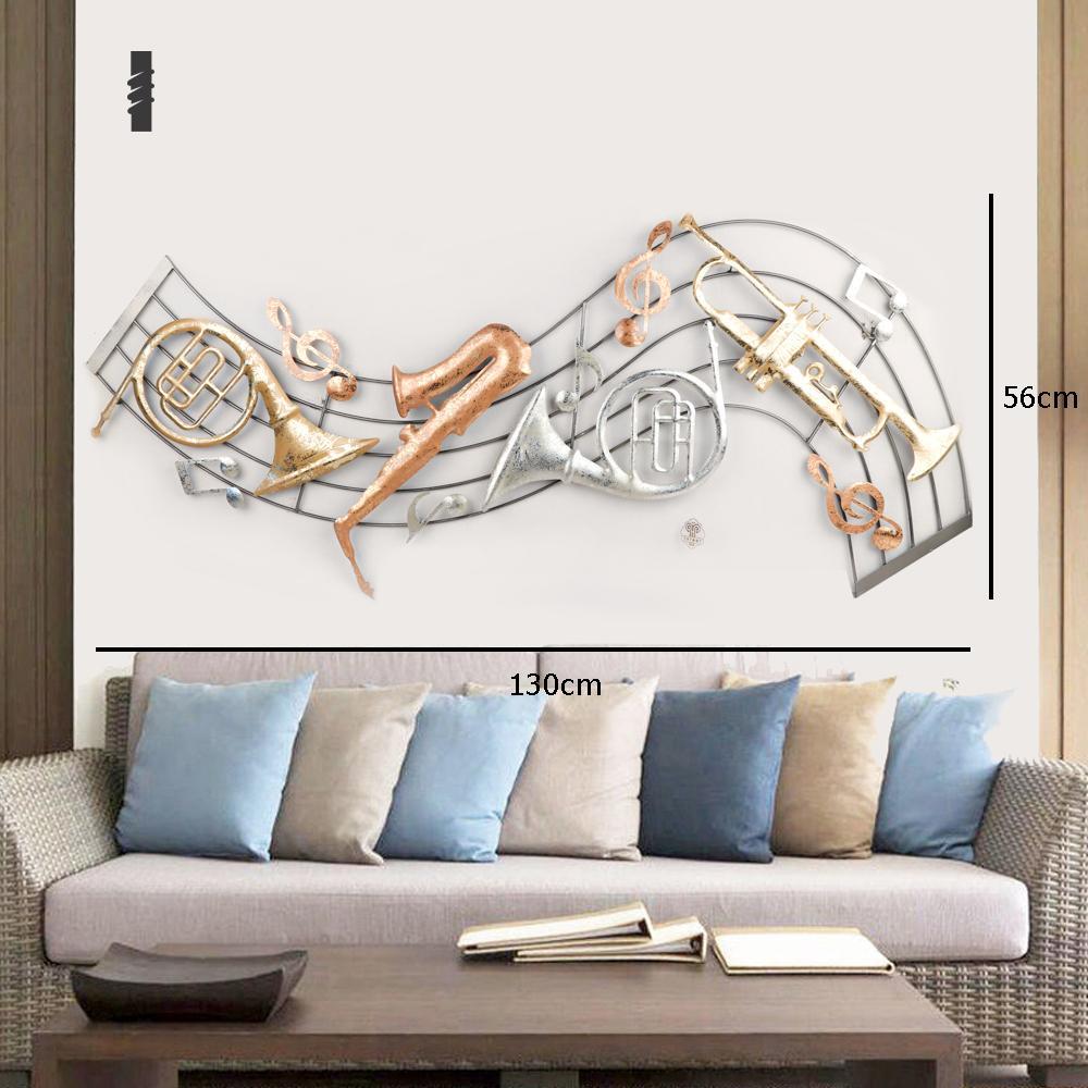 لوحة جدارية حديد 4 اشكال موسيقية مقاس 130X56 سم - مراكز برافو الدولية-أثاث,  مفروشات, ضيافة, أدوات مطبخ, أجهزة منزلية,, image size:1000x1000