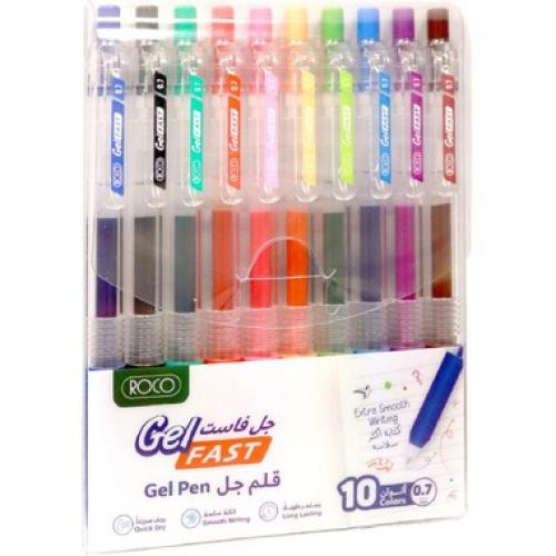 قلم حبر جل روكو جل فاست - 10 حبة
