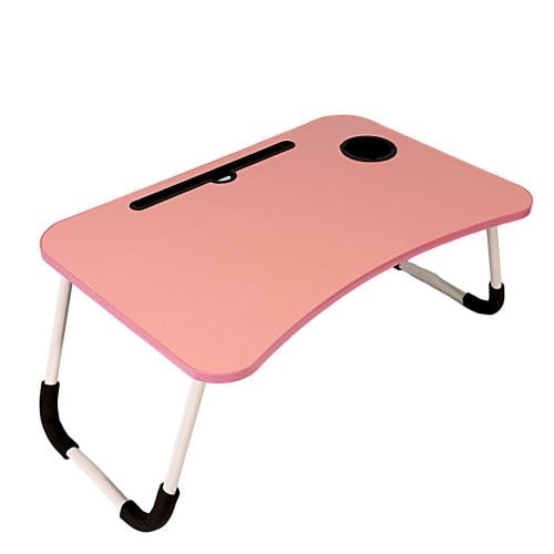 طاولة قابلة للطي باللون الوردى مقاس 29x60x36 سم