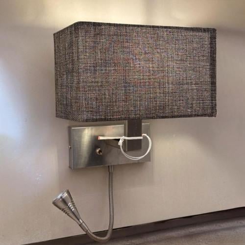 اضاءة حائط باللون البنى المميز مقاس 24x54 سم