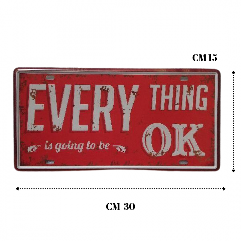 لوحة ديكور معدنية   EVERY THING