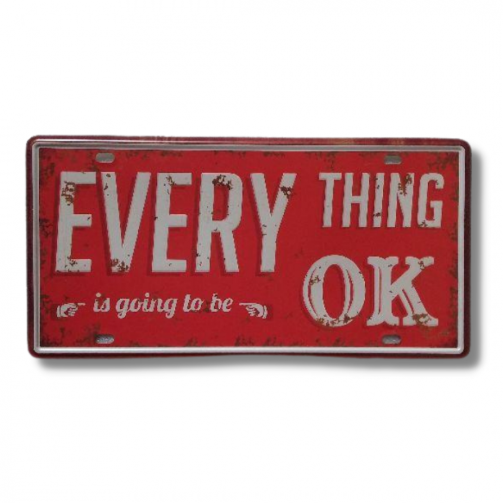 لوحة ديكور معدنية   EVERY THING