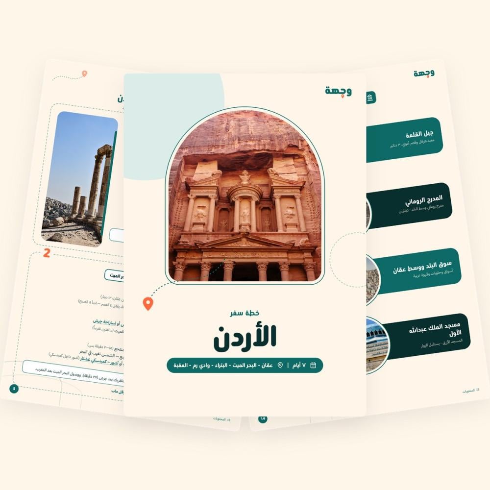 من داخل خطة سفر إلى الأردن – عمّان وجرش – البحر الميت – البتراء – وادي رم والعقبة – 7 أيام