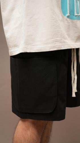 Black Cargo Shorts