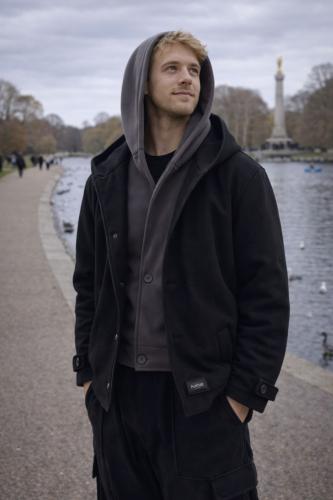 Black-Gray Double layer jacket