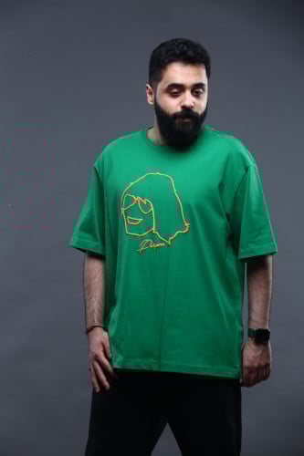 Oversized green T-shirt