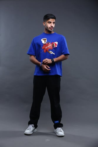 Oversized blue T-shirt