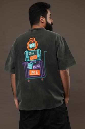 black washed t shirt