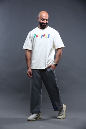 Oversized off-white T-shirt