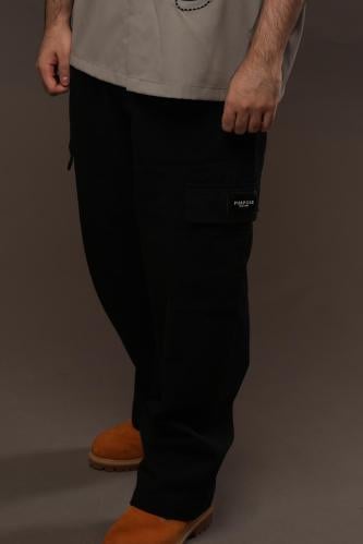 black cargo pants
