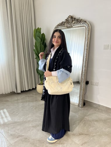 عباية نجوم اسود