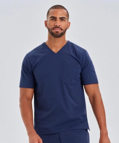 Medelita, Navy Blue Apex Scrub Top