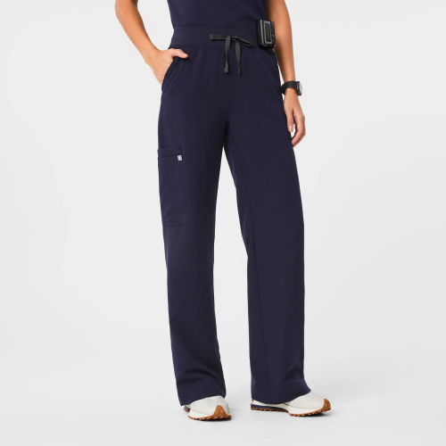Figs, Navy Isabel Wide Leg Pants