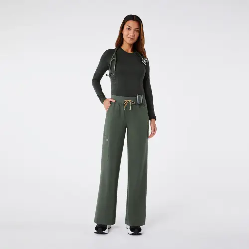 Figs, Moss Isabel Wide Leg Pants