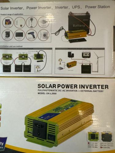 محول كهرباء علي البطاريه السياره والطاقه الشمسيه  1500 واط