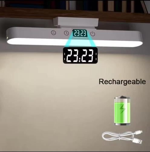 لمبه اضاءه خزانه ورفوف مع ساعه