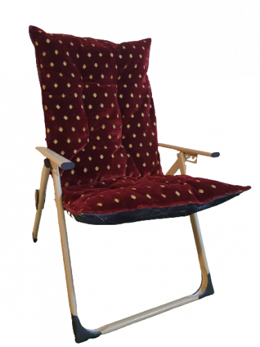 كرسي الفخامه 3 درجات للظهر لون أحمر أبو نقطة