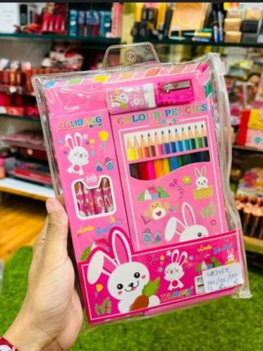 طقم اقلام الوان مدرسيه