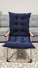 كرسي  الفخامه 3 درجات للظهر لون  كحلي