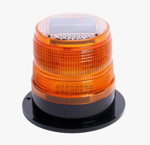 Solar Wireless Magnetic Warning Light Yellow