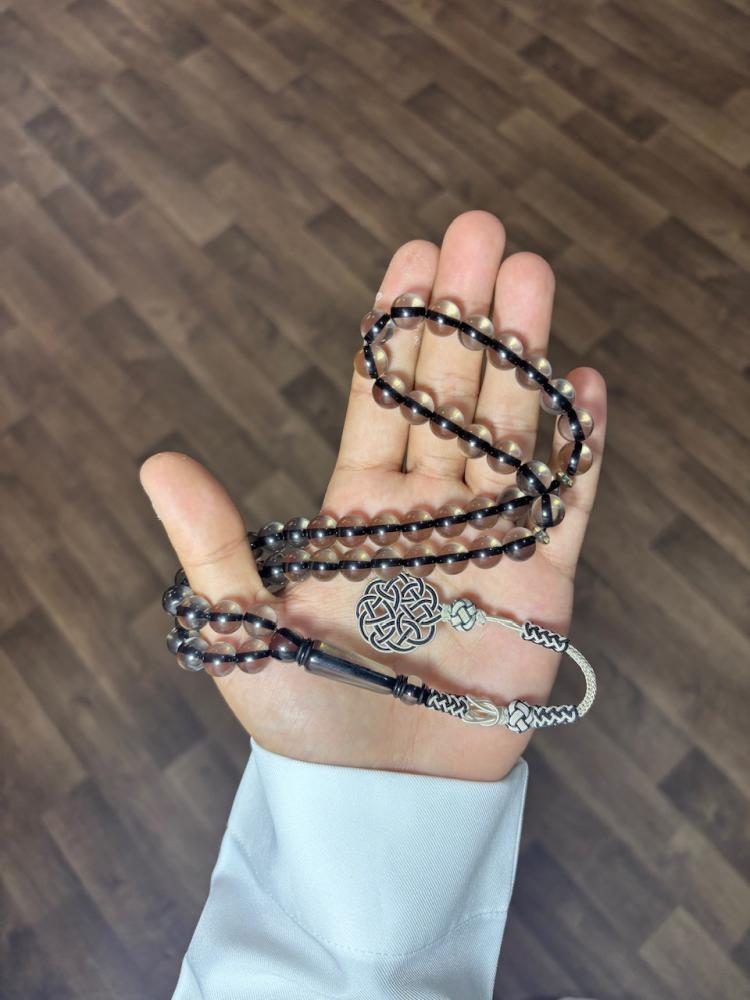 مسباح بكلايت اسود شفاف