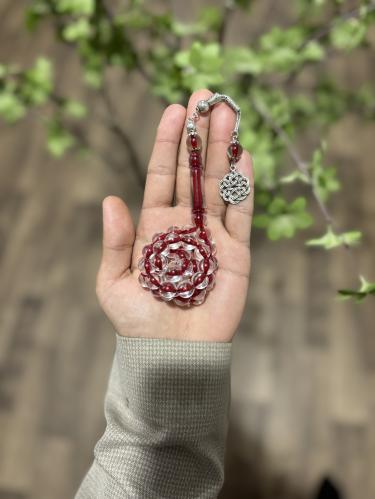 مسباح بكلايت احمر شفاف