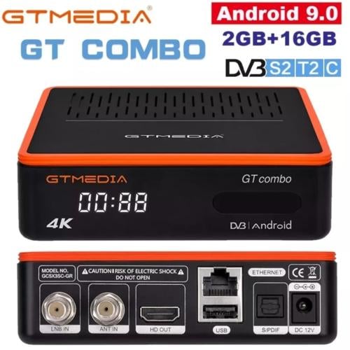 GTMEDIA GT كومبو 4K 8K HD صندوق التلفزيون أندرويد...