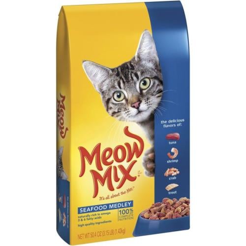 Meow Mix Dry Cat Food with Seafood Blend Kg Baboon