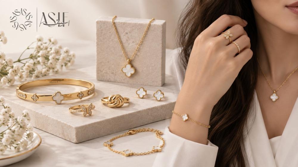 اكسسوارات ناعمه وراقية أجمل التصاميم لإطلالة أنيقة من أسيف