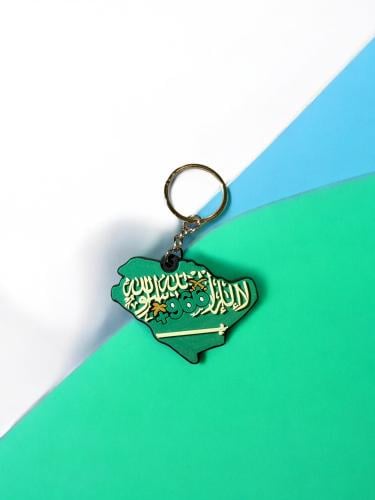 ميدالية مفاتيح من المطاط - خريطة السعودية