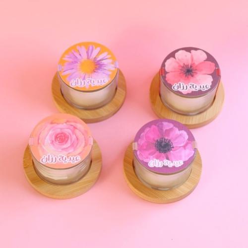 شموع معطرة بلمسات أنيقة