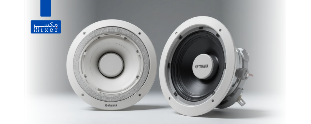 زوج سماعات سقف ياماها 4.5 بوصة قدرة 30 وات أداء صوتي احترافي بتصميم أنيق كامل النطاق موديل VXC-3F