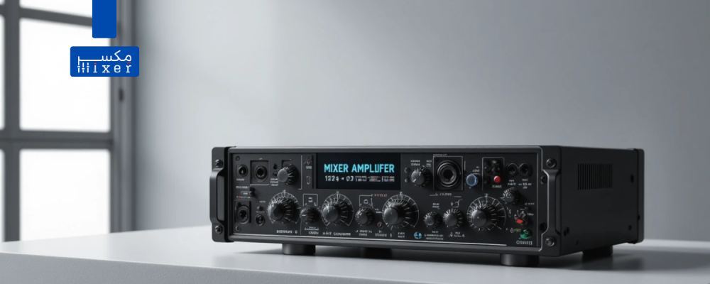 مضخم صوت أمبليفير قناتين صناعة هندي 120 وات – MIXER AMPLIFIER 120W