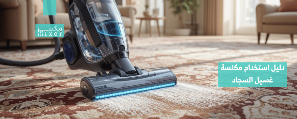 دليل استخدام مكنسة غسيل السجاد لتحقيق أفضل النتائج