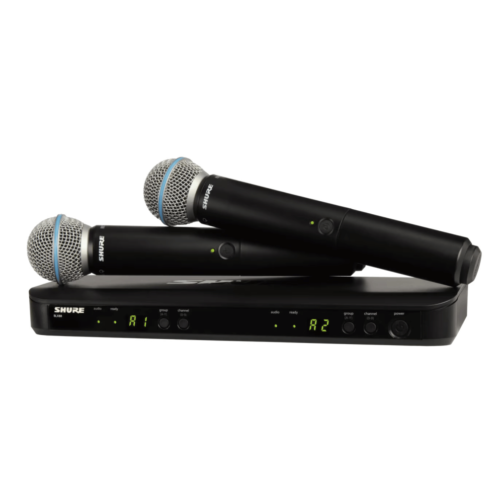 شور BLX-288UK/PG58 / مايكروفون صوت لاسلكي Shure BLX288/PG58