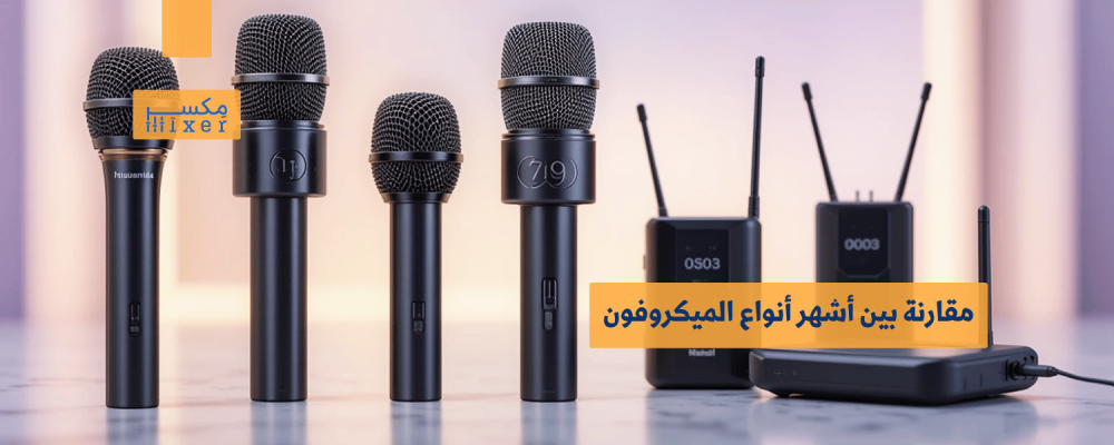 مقارنة بين أشهر أنواع الميكروفون اليدوي وأيها يناسبك أكثر